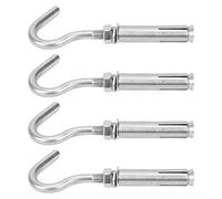 AKLOSIPY 10 Ganchos en Forma de S de Expansión M6 de Acero Inoxidable 304 con Herrajes de Sujeción para Hormigón B y Gancho en S de Expansión Resistente para Mejoras en el Hogar