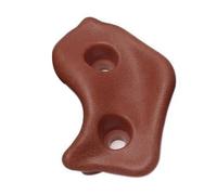 AKLOSIPY 10 Soportes Ergonómicos para Escalada en Roca para Niños, Empuñaduras de PE para una Diversión Segura en Interiores y Exteriores (Brown)