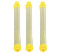 AKLOSIPY 10 Uds. Accesorios de Repuesto de Filtro de Pistola Pulverizadora sin Aire de Alta Eficiencia para Pintura Suave Malla 200 (Malla 100 amarilla)