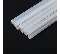 AKLOSIPY 10 Uds. Barras de Pegamento Caliente Transparentes Premium para Pegamento Eléctrico 7mm/11mm, 20cm de Longitud, Unión Rápida y (plastico 2)