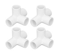 AKLOSIPY 10Pcs 4 Way PVC Fitting Connector, Reliable Elbow Pipe Fit for