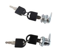 AKLOSIPY 2 Cerraduras de Leva Cilíndricas de Aleación de Zinc con 4 Llaves | Hardware Seguro para Cajas de Herramientas y Cajones