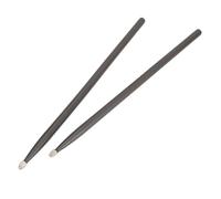 AKLOSIPY 2 Pares de Baquetas de Madera de Colores 5A para Niños y Adultos, Diseño Ergonómico, Juego de Dos para Principiantes y Practicantes (BLACK)