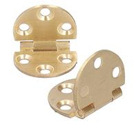 AKLOSIPY 2 Set 180 Grados Bisagra de Cobre con Tornillo para Mesas Plegables, Bisagras de Aleta Robusta 47x30 Mm para Muebles y Proyectos de Bricolaje
