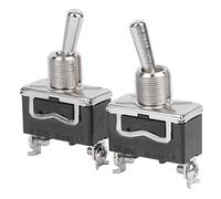 AKLOSIPY 20 Piezas BERM Luz LED Interruptor Basculante Encendido/apagado 2 Engranajes 2 Pines 15A 250VAC Seguro BEM1021