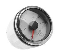 AKLOSIPY 2in Pointer Wauge Gauge con Luz de Fondo, IP67 para Marina, Bote, Yates, Dial, Muy Preciso (WHITE)