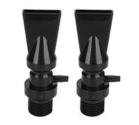 AKLOSIPY 2pcs 360 ° Boquilla Adaptadora Giratoria para Peces de Acuario con Tubo de Puerto de Aireación - ABS,
