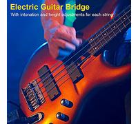 AKLOSIPY 4 String Electric Guitar Bridge Upgrade Parts for Cigar Box and