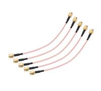 AKLOSIPY 5pcs SMA-J a SMA-J RF Cable coaxial con doble blindaje para Dispositivos, y Sistemas WiFi