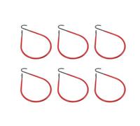 AKLOSIPY 6PCS - Ganchos para Cables de Minería - Colgador de Techo de Acero Al Carbono y Polietileno para una Gestión Segura de los Cables