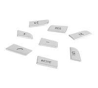 AKLOSIPY 8 Uds Cubierta del Volante Pegatina de Aleación de Aluminio Embellecedora para 3 4 5 7 Series X1 X3 X5 F10 F20 F30 F34 F25 E70