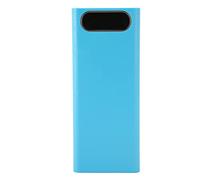AKLOSIPY 8x21700 Batería Banco de Energía con Pantalla LCD, Caja de Batería de Bricolaje Portátil y Salida USB Dual para Dispositivos Azul