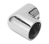 AKLOSIPY Accesorio de Pasamanos para Barcos de 2 Vías, Conector Acodado de 90° de Acero Inoxidable 316 de 32mm para Yates y Muelles Marinos