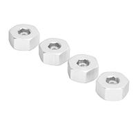 AKLOSIPY Adaptador Hexagonal de Cubo de Rueda de Aleación de Aluminio de 4 Uds para Camiones WPL D12 /10 RC, Fácil Instalación, Estabilidad Mejorada (#2)