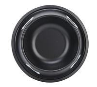 AKLOSIPY Alimentador de Perros de Gato con Tazón de Acero Inoxidable de Acero Inoxidable con Diseño con Diseño Elevado e Inferior de Mantequilla - Deber, Fácil de, Lindo Estampado (Black)