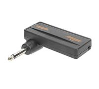 AKLOSIPY Amplificador de Auriculares para Guitarra Eléctrica Plug Amp Portátil con Efecto de Distorsión e Indicadores LED Duales CA-101