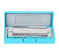 AKLOSIPY Armónica de Blues de 10 Agujeros en Clave de Ab: para Principiantes y Profesionales, y Diseño (BLUE)