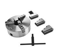 AKLOSIPY Auto -centrado 3 Jaw Lathe Chuck Metal Accessory con Llave de Llave: Alta Resistencia y para Mecanizado Versátil (K11-250)