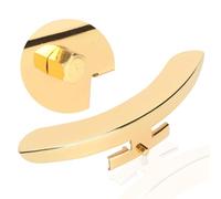 AKLOSIPY Banjo Apoyabrazos Sola Pierna Aleación de Zinc Pulido Accesorio para Instrumentos Musicales Dorados con Tornillos