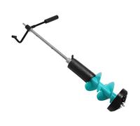 AKLOSIPY Barrena para Pesca en Hielo con Adaptador Eléctrico, Taladro de Nailon Ligero para Agujeros de 6", Incluye Varilla de Extensión de 50cm para Uso Profundo