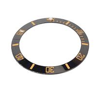 AKLOSIPY Bisel de Reloj de Cerámica Luminosa de 40 Mm Rt con C Sc - Bisel de Repuesto Rt para Relojes con Caracteres e y Fondo e - Ive (#2)