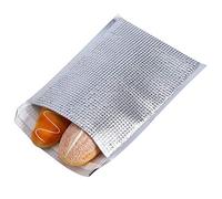 AKLOSIPY Bolsa de Almacenamiento de Alimentos con Aislamiento de Papel de Aluminio, Refrigerador Térmico Plateado, 25x30cm, 10 Uds. (25 * 30cm)