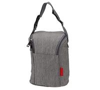 AKLOSIPY - Bolsa térmica para botella isotérmica (almacenamiento de botellas de nailon con retención de frío, montaje en cochecito para 8 a 10 botellas, accesorio de viaje reutilizable para, gris