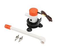 AKLOSIPY Bomba Aireadora Livewell Baitwell de 350 GPH, 12 V, Sumergible, Portátil, con Ventosa Inferior para Embarcaciones Marinas, Ideal para Aplicaciones de Agua Dulce y Salada