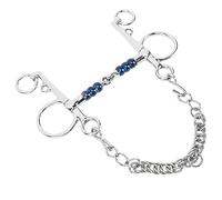 AKLOSIPY Broca de Boca de Caballo de Acero Inoxidable de Primera Calidad, Broca de Filete de 125mm para Entrenamiento y Carreras de Equipos Ecuestres