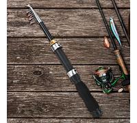AKLOSIPY Caña de Pescar Pequeña Portátil para Pesca en Hielo, Herramientas de Pesca en el Mar 28049-100, Caña de Pescar Versátil para en Hielo y Mar, Cómodo EAV, Diseño (1,2 m)