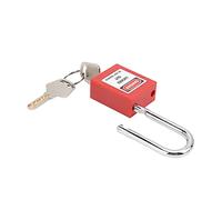 AKLOSIPY Candado Tagout con barra de acero de 38 mm, cuerpo de nailon reforzado con grillete chapado, bloqueo de aislamiento antideslizante para el mantenimiento del equipo, bloqueo técnico con