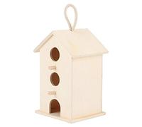 AKLOSIPY Casa Colgante de Pájaros de Madera para Loros | Caja Acogedora de Reproducción y Caja para Jardines y Balcones Al Aire Libre