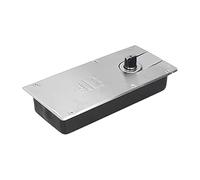 AKLOSIPY Cierrapuertas Hidráulico con Resorte de Piso de 2 Vías para Puertas de Vidrio y Marco, Soporta hasta 110 Kg de Peso, Construcción Duradera de Acero Inoxidable