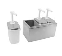 AKLOSIPY Condiment Pump Station Well Constructed for Squeeze Sauces Home