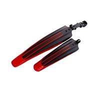 AKLOSIPY Conjunto de Guardabarros Rojos Delanteros y Traseros para Bicicleta de Carretera MTB Guardabarros Resistente al Ajuste, Accesorios de Ciclo de Plástico para Conducción por Tiempo Húmedo