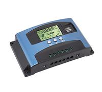 AKLOSIPY Controlador de Carga Solar MPPT 12V 24V 60A con Pantalla LCD USB Dual y Algoritmos de Seguimiento Avanzados (50A)