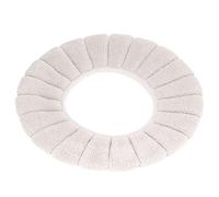 AKLOSIPY Cubierta De Inodoro Lavable Engrosada - Cojín De Material Suave para Una Comodidad Cálida,Accesorio De Baño Beige (Beige)