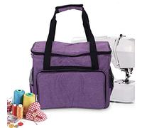 AKLOSIPY Cubierta de la Máquina de Coser Bolsa de Almacenamiento Multifuncional para Suministros de Tejido y Accesorios de Bordado (PURPLE)