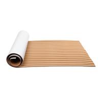AKLOSIPY Cubierta de Teca para Barcos Piso de Teca Barco Beige Rubbe C Suelo Hoja de Cubierta de Yate de Espuma EVA Autoadhesiva - Instalación Fácil y Antideslizante Piso Alto Chtalfombrilla para de