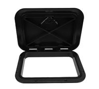 AKLOSIPY Cubierta para Cubierta de Escotilla de Barco, Tapa de Escotilla Marina ABS Impermeable de Pulgadas con Superficie Antideslizante y Sellado de Goma, para Barco (Black)