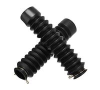 AKLOSIPY Cubiertas de Horquilla Delantera de Goma para Motocicleta, 2 uds., 42mm, Polainas, Cubiertas de Polainas para Botas, Compatibles con Varias Motocicletas y Vehículos Todo Terreno (Black)