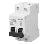 AKLOSIPY DC Circuit Breaker 2P 1000V 10A Magnético para Sobrecarga y Cortocircuito en Sistemas Solares y Eléctricos (50A)