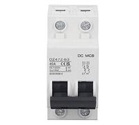 AKLOSIPY DC Circuit Breaker 2P 1000V 10A Magnético para Sobrecarga y Cortocircuito en Sistemas Solares y Eléctricos (40A)