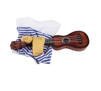 AKLOSIPY Disfraz de Guitarra para Perros, Divertido Disfraz de Guitarrista Azul y Blanco para Cosplay, Fiestas, Halloween y Más (XL)