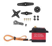 AKLOSIPY DSSERVO DS3218MG Servo Digital para Brazo Mecánico RC, 20 Kg y Engranaje de Metal para Robótica (DSSERVO DS3218MG 20kg de par)