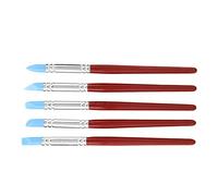 AKLOSIPY Durable 5pcs Rubber Tip Paint for Clay Carving and Shaping,