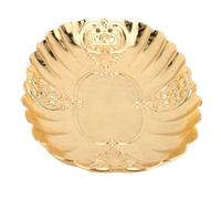 AKLOSIPY Elegante Bandeja Ovalada de Metal para Almacenamiento de Alimentos para Frutas, Aperitivos y Pasteles, Plato para Servir Apilable y Resistente Al óxido para el Hogar, Restaurantes Bufés (L)