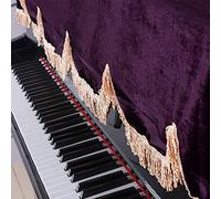 AKLOSIPY Elegante Funda para Piano con Volante - Protector Medio Cubierto para 88 Teclas () (Purple)
