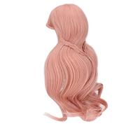 AKLOSIPY ES053 Peluca de Muñeca Pelo de Muñeca Suave y Rizado de 8 a 9 Pulgadas para de Niños - Accesorio para el Cabello Elegante Azul Neblina (Color zanahoria)