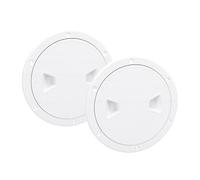 AKLOSIPY Escotilla de Acceso a Cubierta Marina, Escotilla de Barco ABS de 6 Pulgadas con Junta Tórica y Apertura de 180 Grados, para Instalaciones Al Aire Libre de Yates, Vehículos (White)